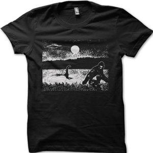 Bigfoot Sasquatch Loch Ness Tshirt